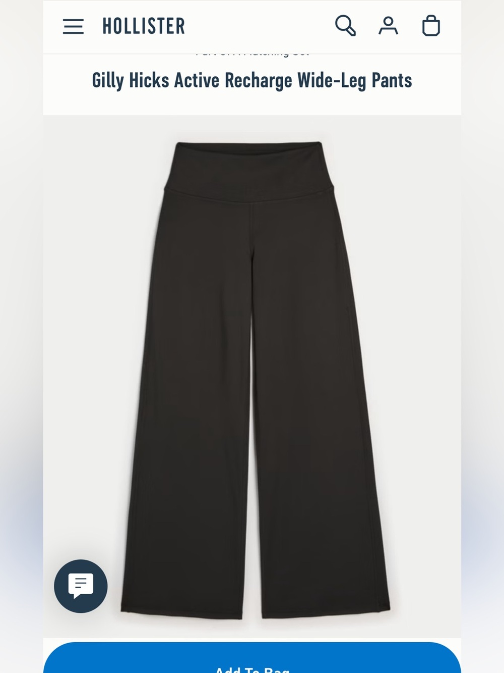 Hollister wide leg yoga pants